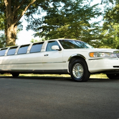 dallas luxury limo rental parked